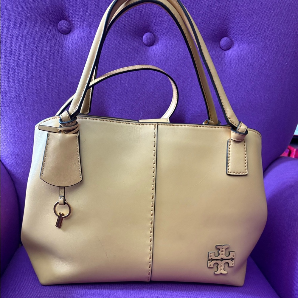 Tory Burch McGraw smooth leather satchel